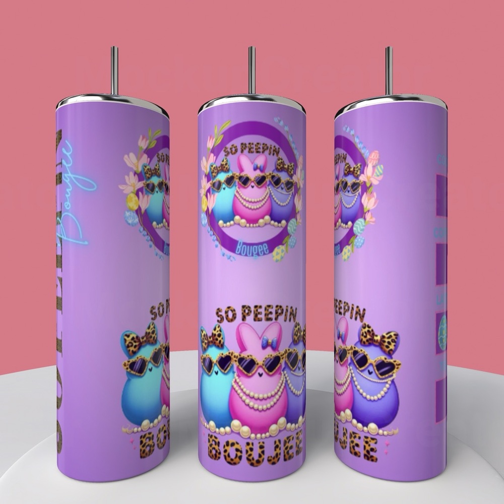 20oz SO PEEIN BOUGEE STAINLESS STEEL SUBLIMATED TUMBLER